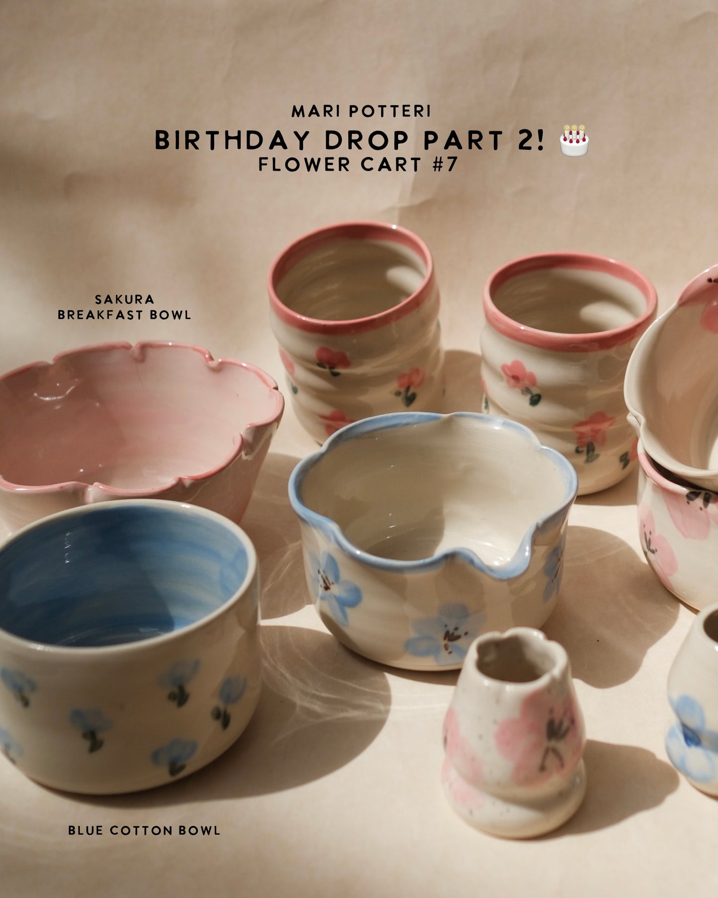 MARI POTTERI : FLOWER CART #7 (BIRTHDAY DROP 2)