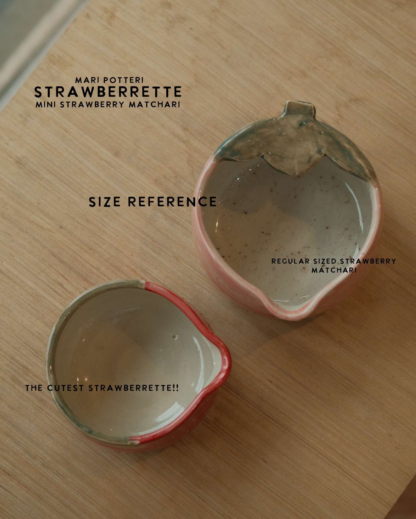 MARI POTTERI STRAWBERRETTE (strawberry matchari / matcha bowl)