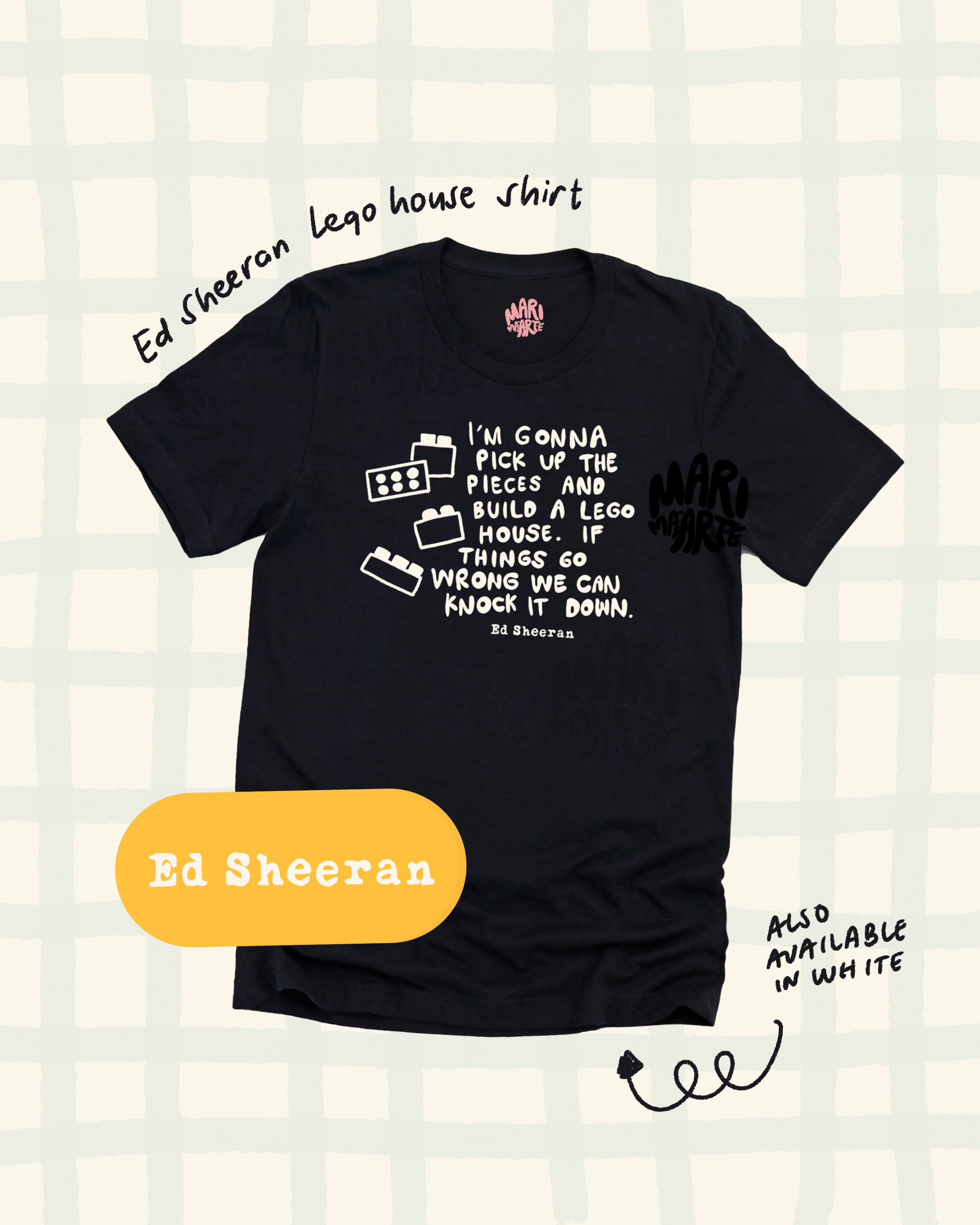 ED SHEERAN LEGO HOUSE SHIRT – MARI MANALO ART - Main Image