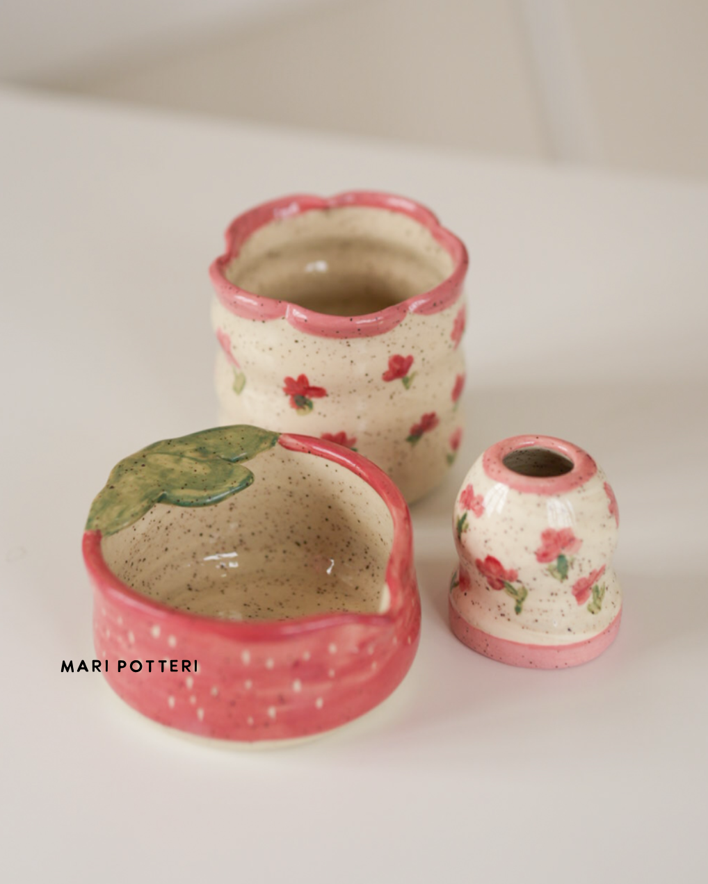 MARI POTTERI SAKURA HANAMI (matchari, matcha bowl, tumbler, mug, bowl )- pre-order 6-8 weeks