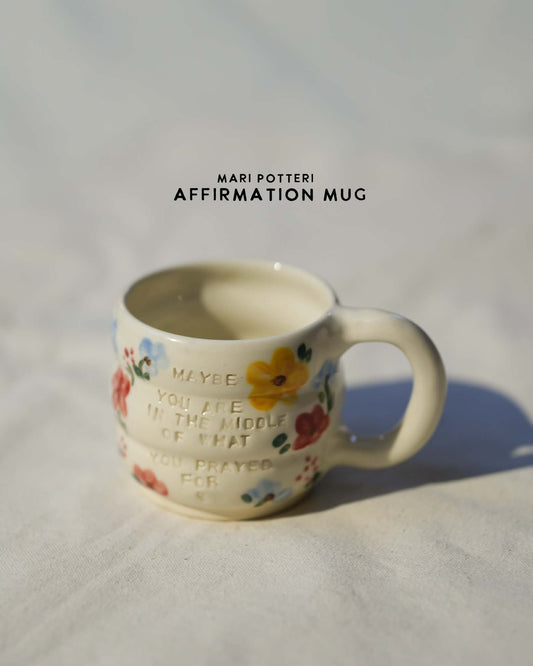 MARI POTTERI AFFIRMATION MATCHARI (matcha bowl) & MUG